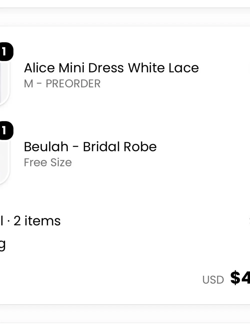 Cherie Alice Mini Dress White Lace and Beulah - Bridal Robe - Picture 5 of 6